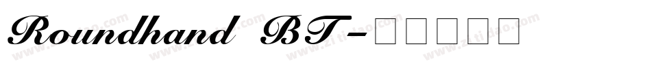 Roundhand BT字体转换